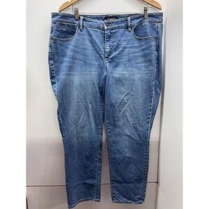 Talbots Flawless Five Pocket Slim Ankle Jeans Blue Medium Wash 16WP Woman Petite